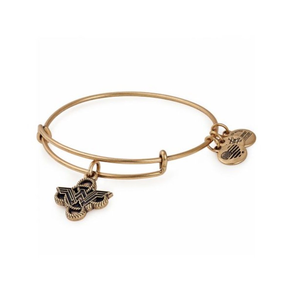 Alex And Ani Wonder Woman Lasso Gold Finish Bangle